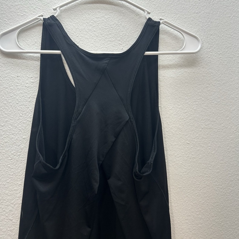 Lululemon Woman's Black Loose Pleated Back Razorback Sz 6 Running Athletic - Picture 5 of 7